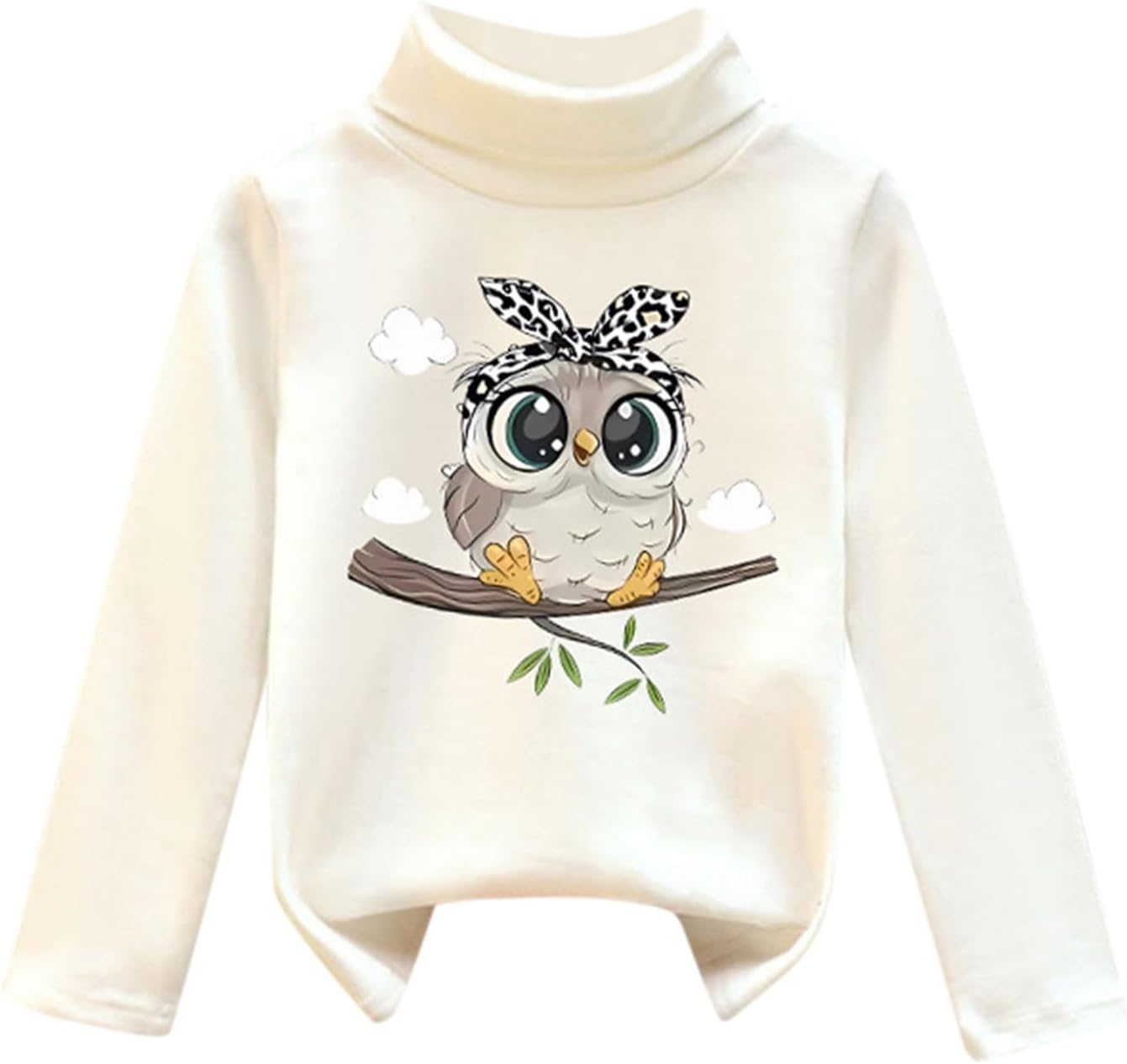 Vetement Fille Hiver Pull Polaire Fille Col Roulé - Dessin Chiot - Manches Longues - 1 à 7 Ans - Hiver 100% Polyester Lavage Main