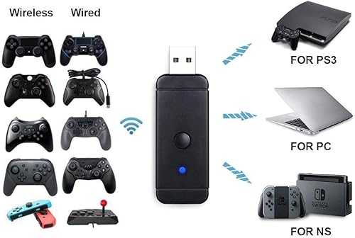 Miniatura 2 de Skywin Adaptador de controlador inalámbrico - El convertidor permite el uso de controladores PS3PS4XBOX