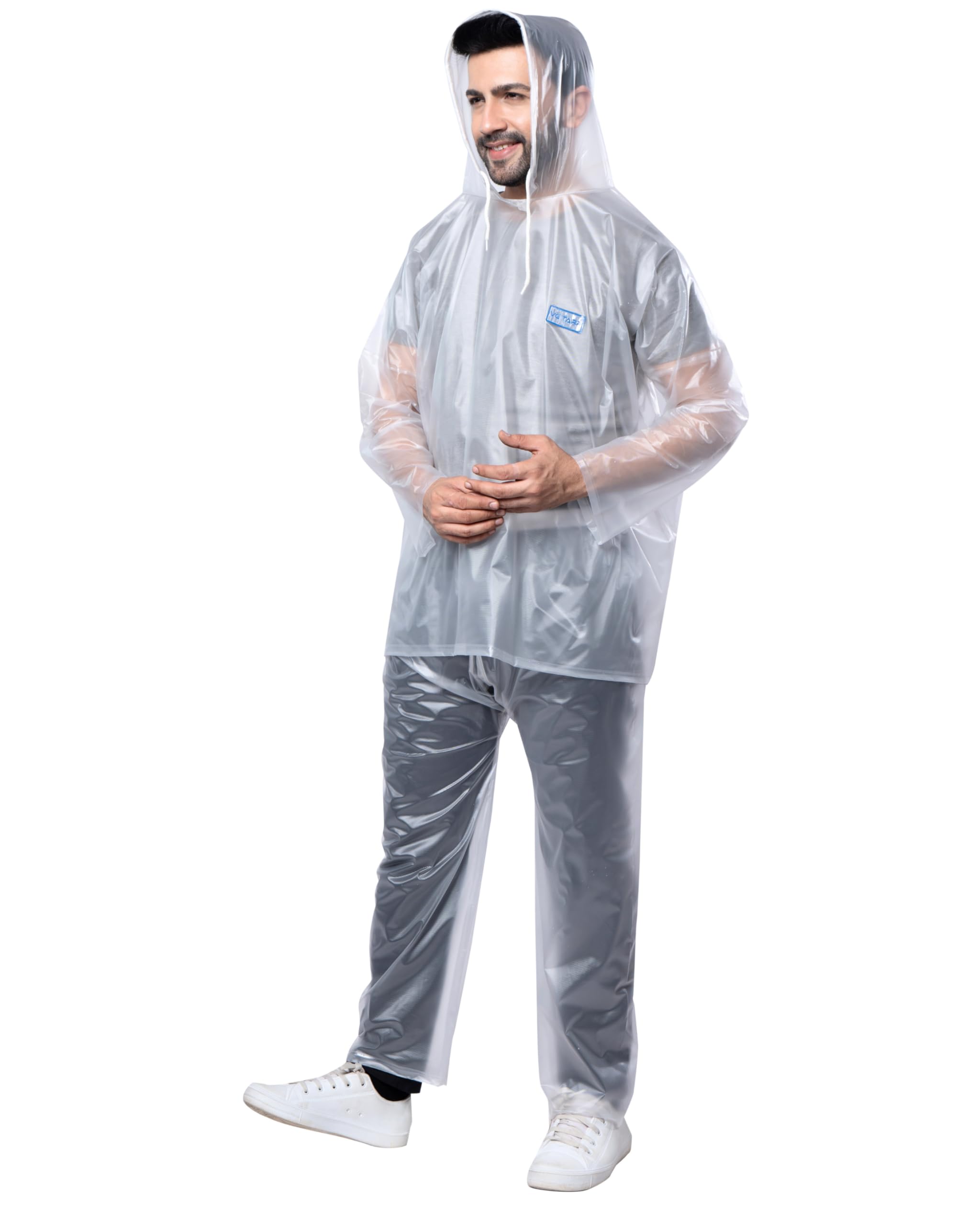 Rain Coat for Men & Women Waterproof With Adjustable Hood Along Waterproof Rainwear Suit With Pvc Jacket, Pants and Waterproof Drawstring-image-32