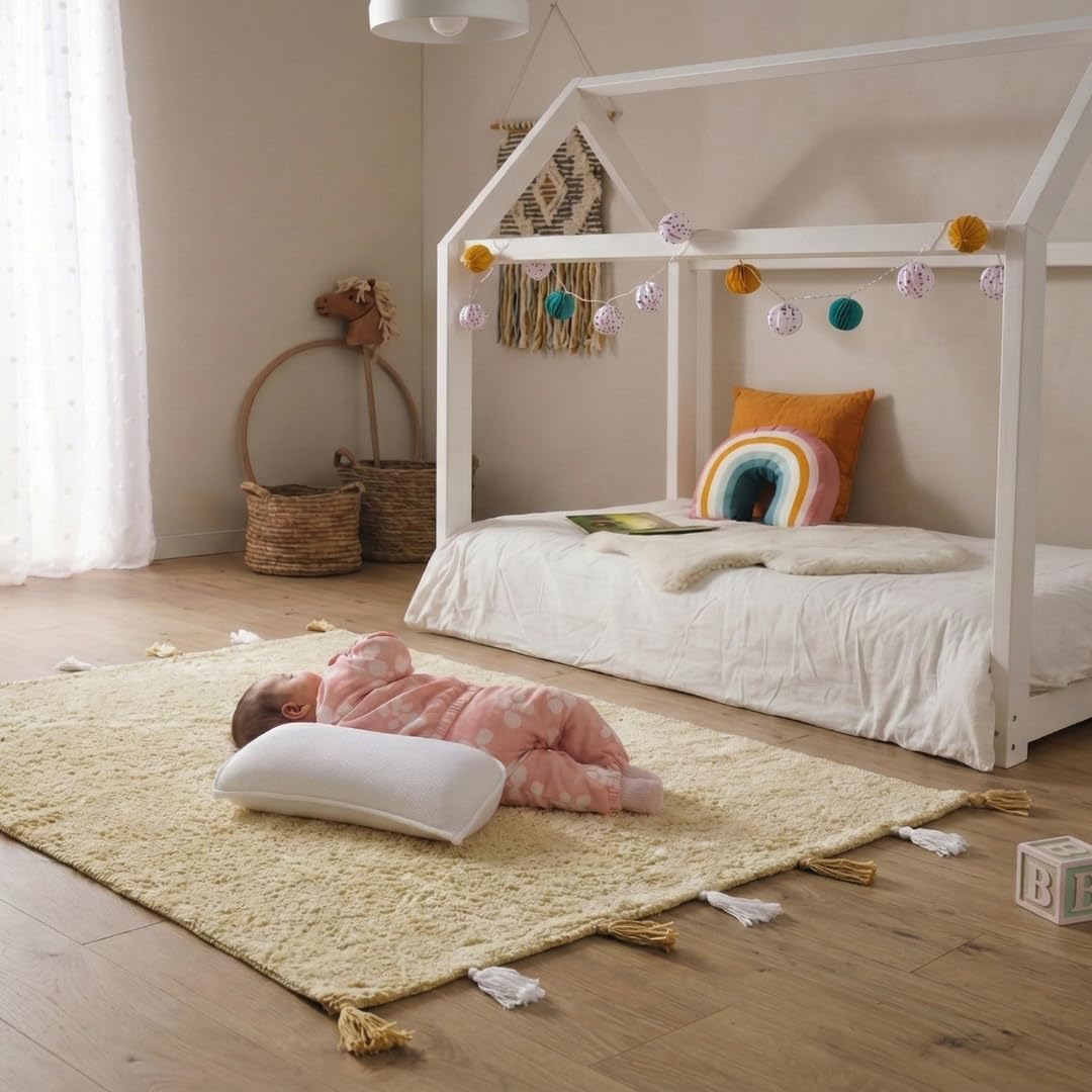 iBabie Side & Back Support Soft and Breathable Cushion for Rest & Playtime
