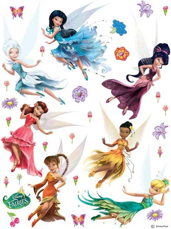 Runtoo Stickers Muraux Princesse Autocollant Mural Château Amovible Deco Stickers Chambre Enfants Fille Bébé Décoration