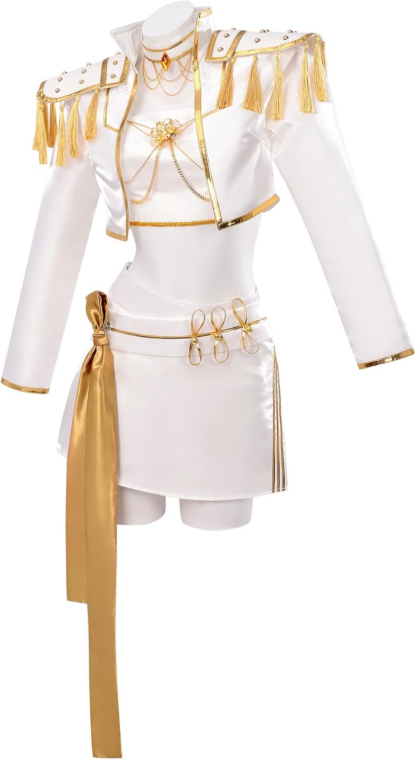 Women Girls Anime Cosplay Costume Optional Wig for Halloween Party & Events