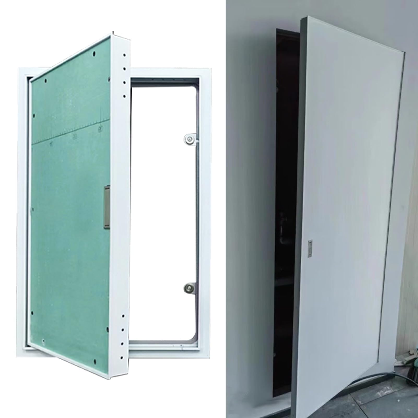 Panel de yeso oculto repintable, cubierta de apertura de techo y pared, 20x22in / 50 x 55 cm, fácil de instalar, ideal para servicios públicos