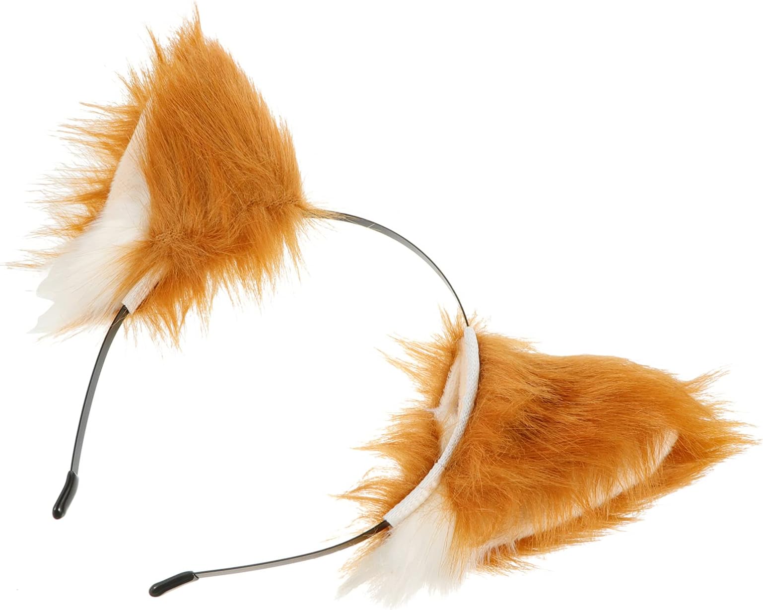 Furry Cat Ear Wolf Hairband Plush Ears Animal Cosplay Party Costume Accessory for Halloween