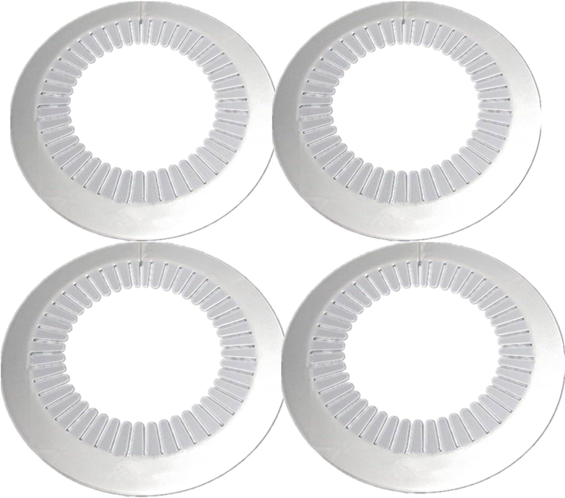 shenghang Wall Flange Easy Installation Plastic Radiator Escutcheon Water Pipe Drain Line Cover Collar Wall Pipe Cover Decoration Pipe Collars,Pipe Collar Cover (5.9-6.6inch, white)