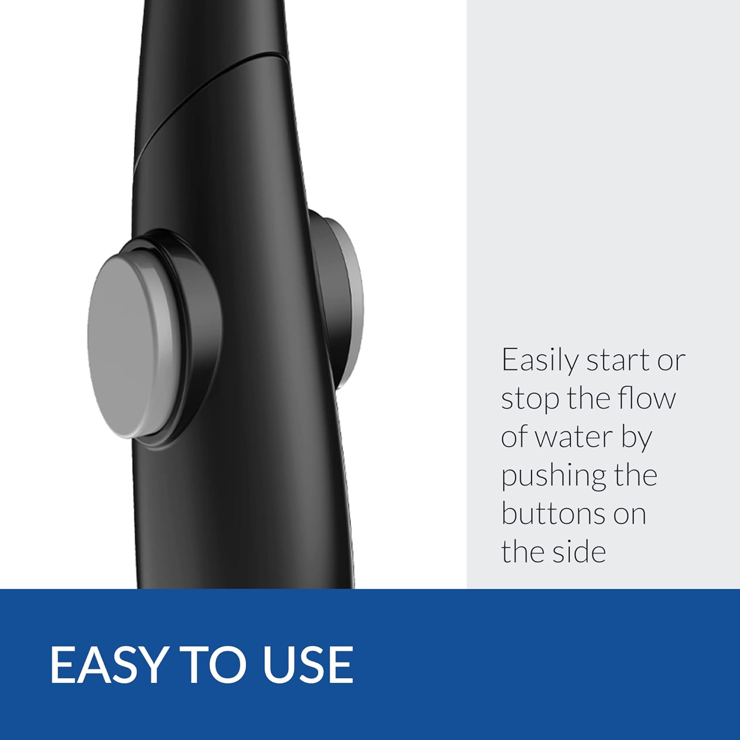 Bio Bidet by Bemis Pearl Handheld Bidet Sprayer Toilet Attachment Posterior & Feminine Wash with Stainless Steel Hose & Mount Kit, Black