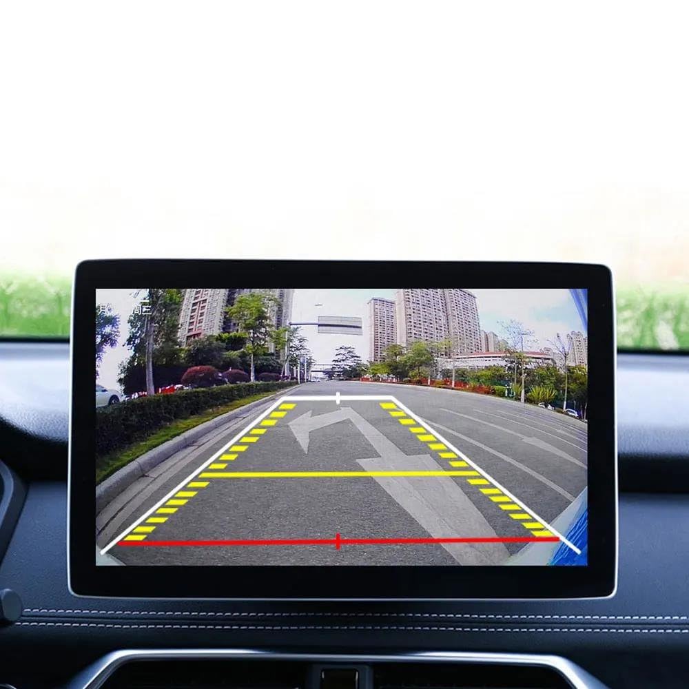 Coche Revertir Asistencia CVBS 720P 170 Grados Ojo Pez Lente Dorada Línea Trayectoria Dinámica Cámara Visión Trasera Vehículo Cámara Lateral Cámara de Aparcamiento