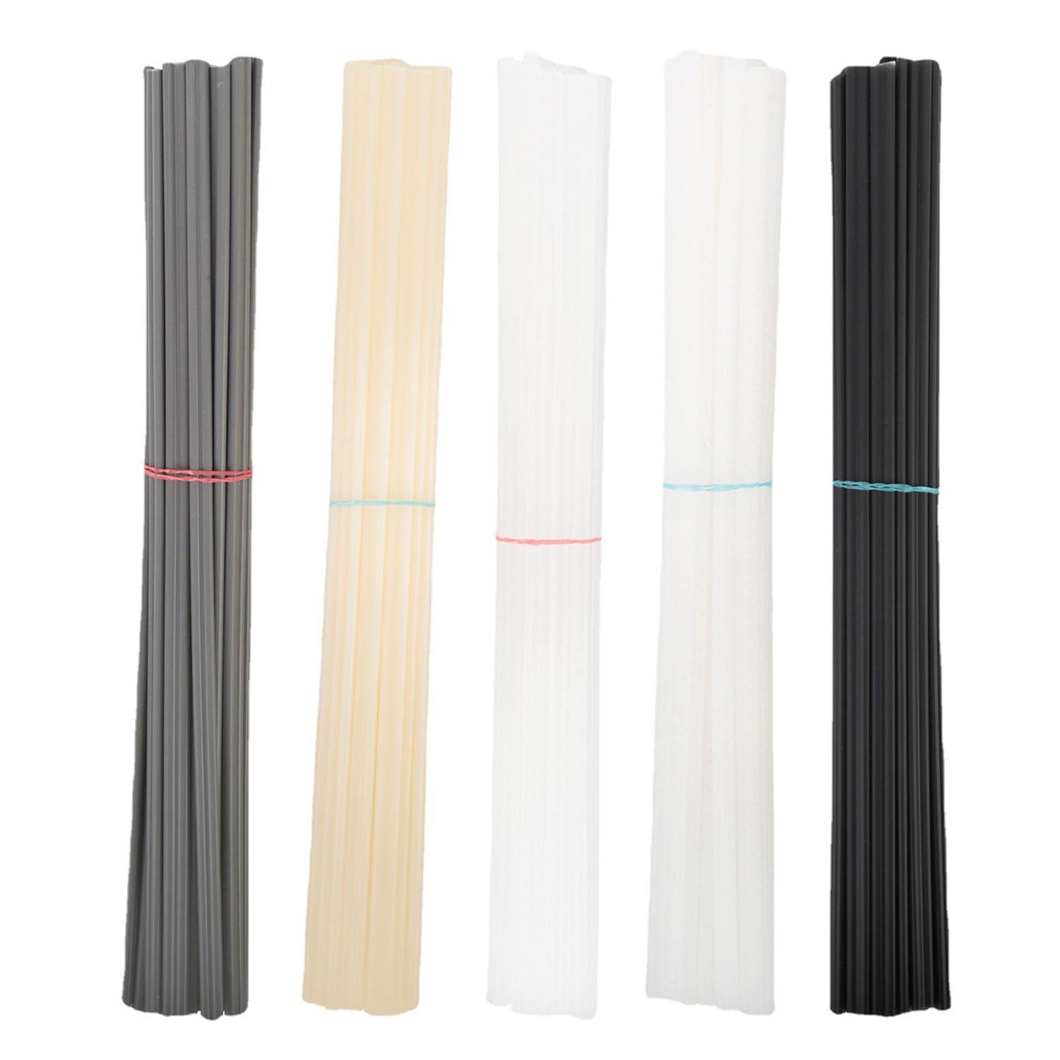 Gansdnek 100 Pcs Plastic Welding Rods, 20cm PP/PE/ABS/PVC of Welder Rods, 4 Colors Plastic Welding Sticks, Plastic Welding Wires for Plastic Welding Repair