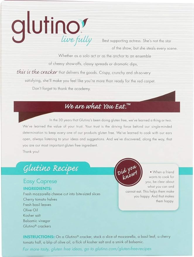 Glutino Galletas Sin Gluten Original - Pack de 6 - 4.4 oz miniatura 4