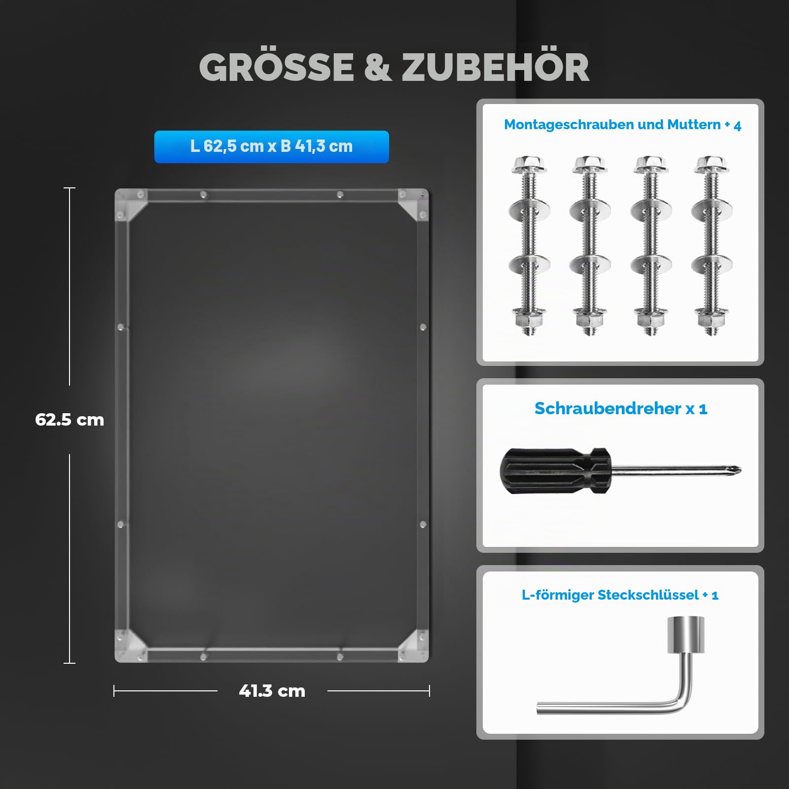 Rigid PC Hartschalenkoffer für Starlink Standard Gen 3, Robustes Polycarbonat-Schutzgehäuse für Wohnmobil, LKW & Autodach, Wetterfest & Hitzebeständig, Einfache Schraubmontage | Robustes Polycarbonat, Dachhalterung mit 4 Schrauben, wetter- und hitzebestän
