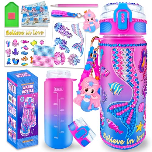 EDsportshouse Decorate Your Own Water Bottle Kits for Girls Age