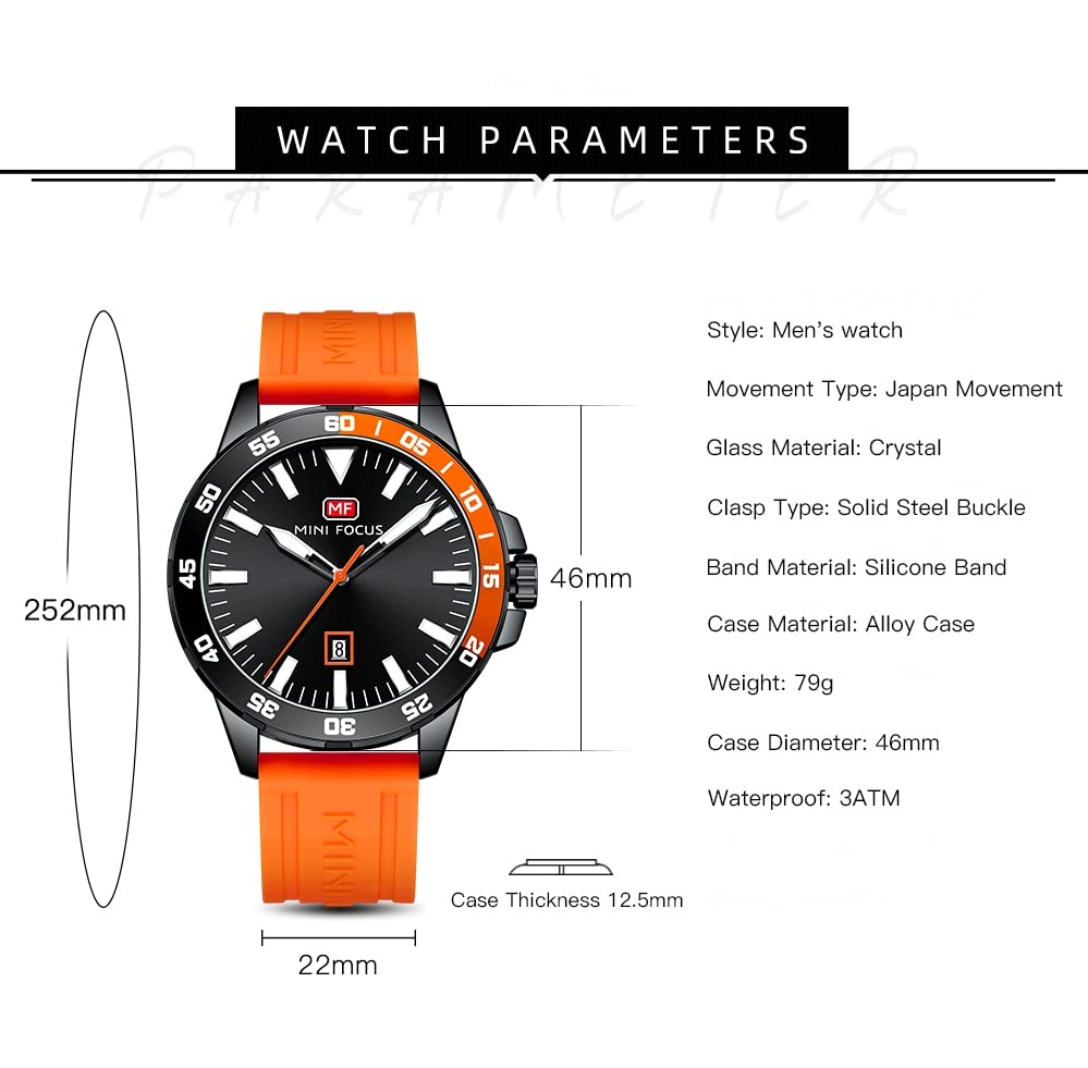 Image of AIMES Mens Watches Chronograph Waterproof Sport Military Watch for Men Analog Quartz Movement Stylish Wrist Watch Elegant Gift Watch for Men