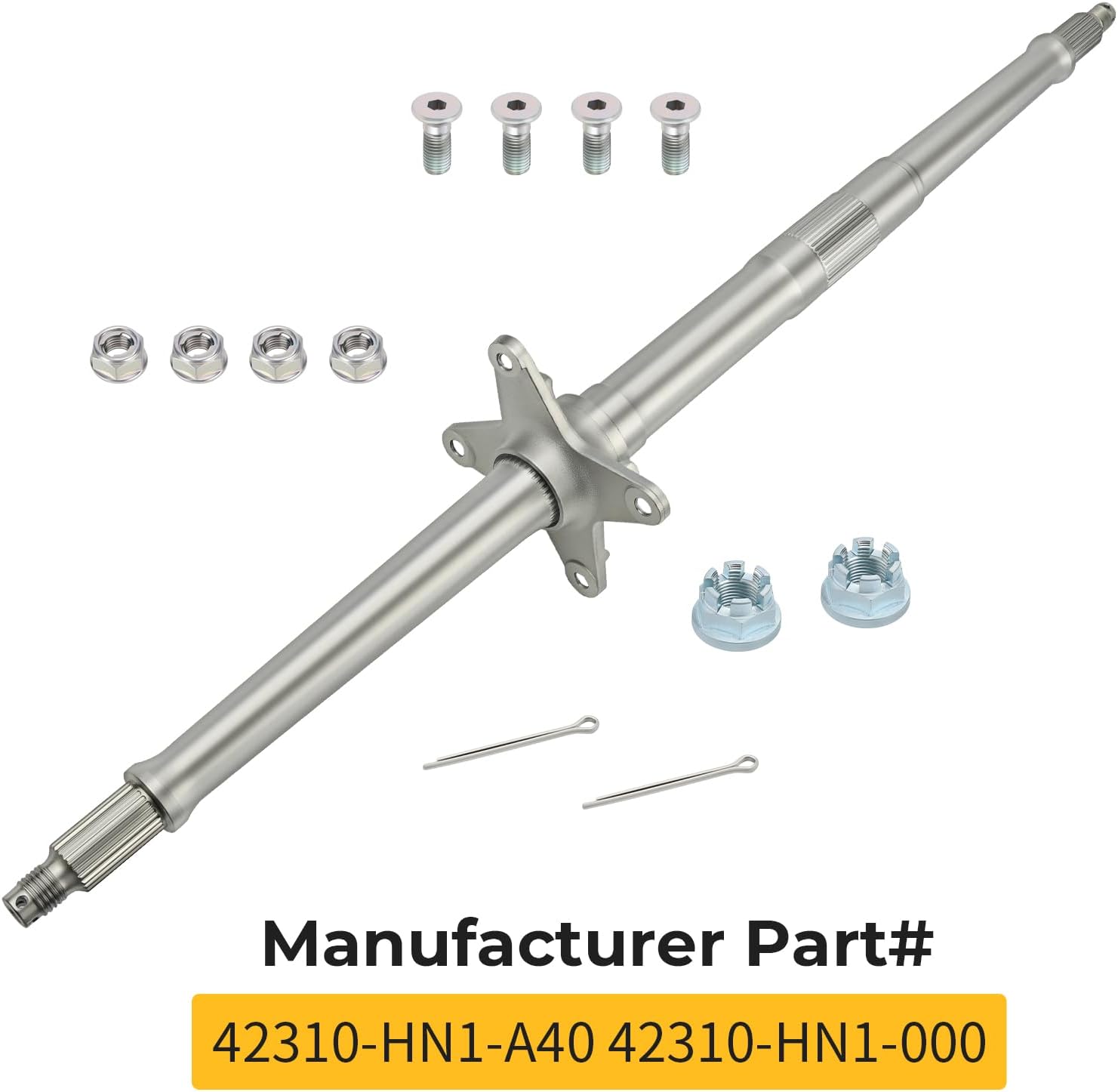 M MATI Rear Axle Shaft for Honda Sportrax 400 TRX400EX 1999-2008 TRX400X 2009 & 2012-2014 42310-HN1-A40 42310-HN1-000