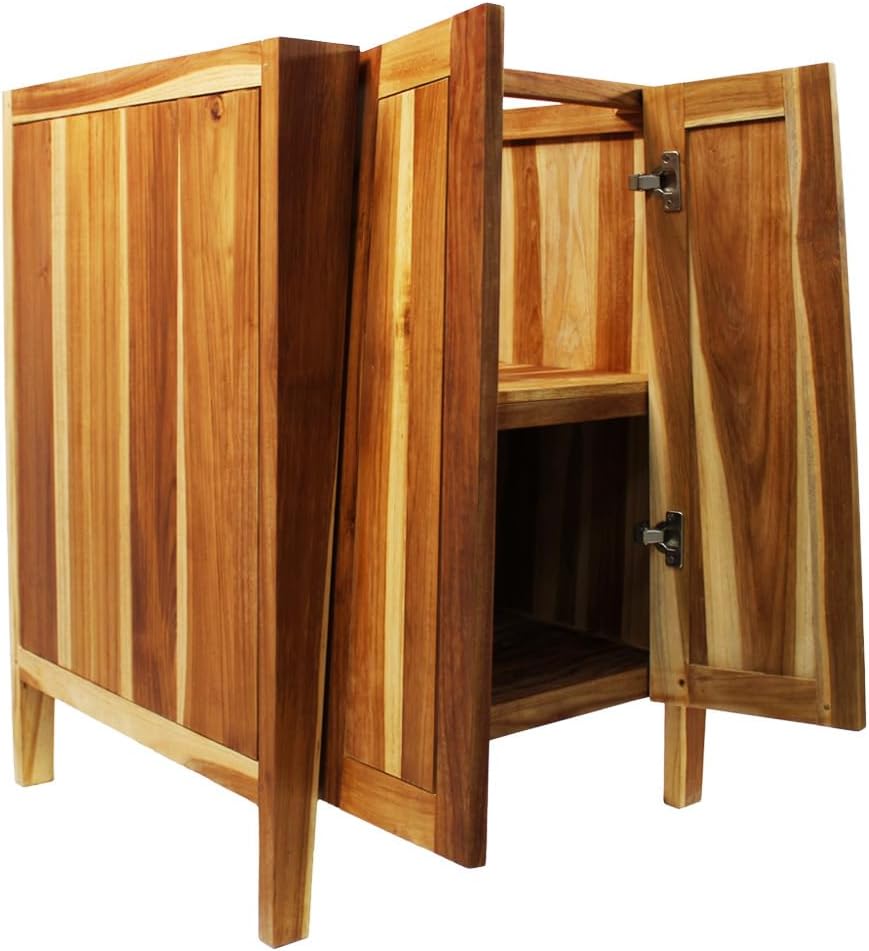 EcoDecors ST-BT-24-1 Significado - Bathroom Vanity - Bathroom Vanities - Bathroom Vanity Cabinet - Soft Close mechanisms (24 inch W x 21 inch D x 32 inch H) in Natural Color