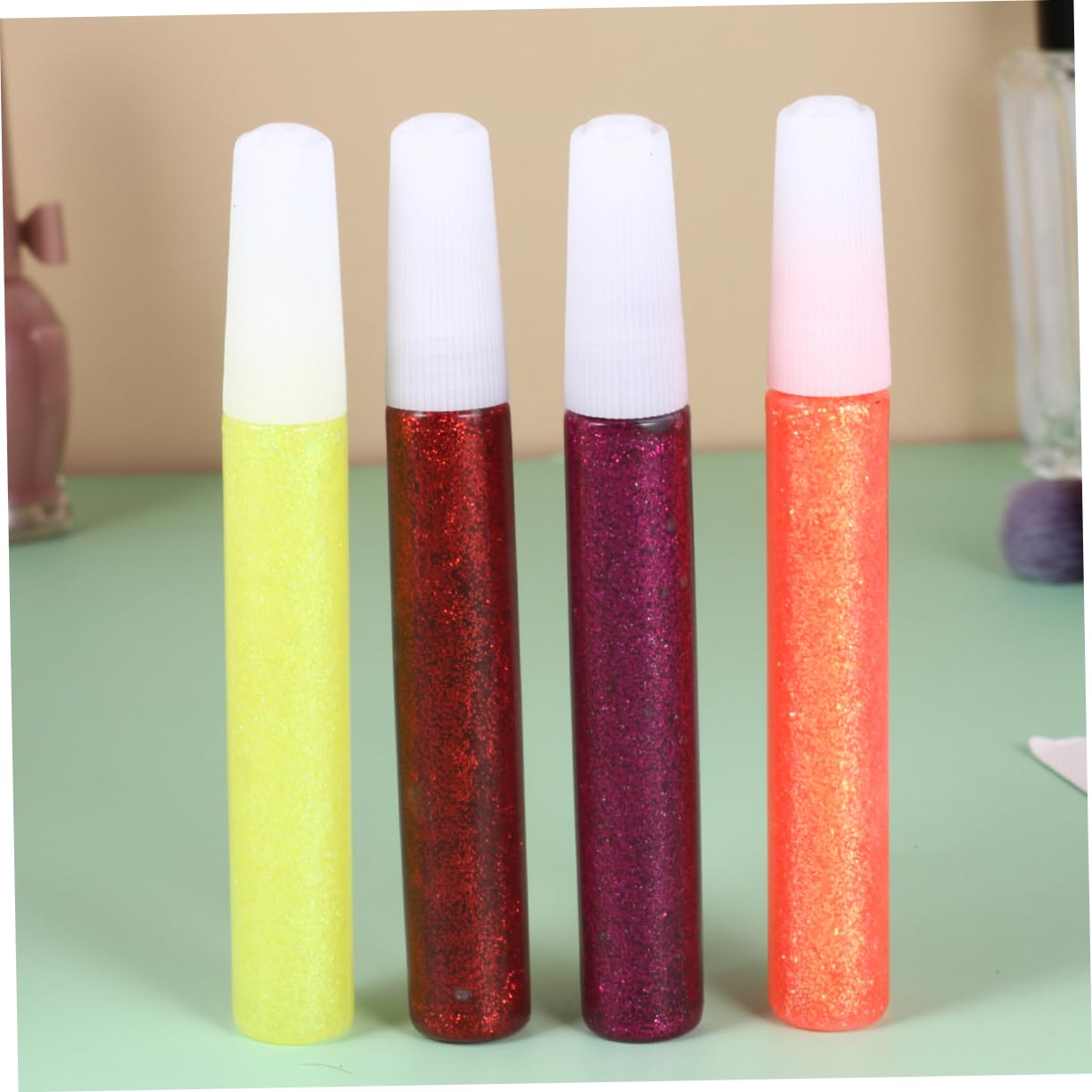 OSALADI 5 Satz mit 50 Glitzerklebestiften Bunt Glänzend für Bastelarbeiten Zufällige Farbe
