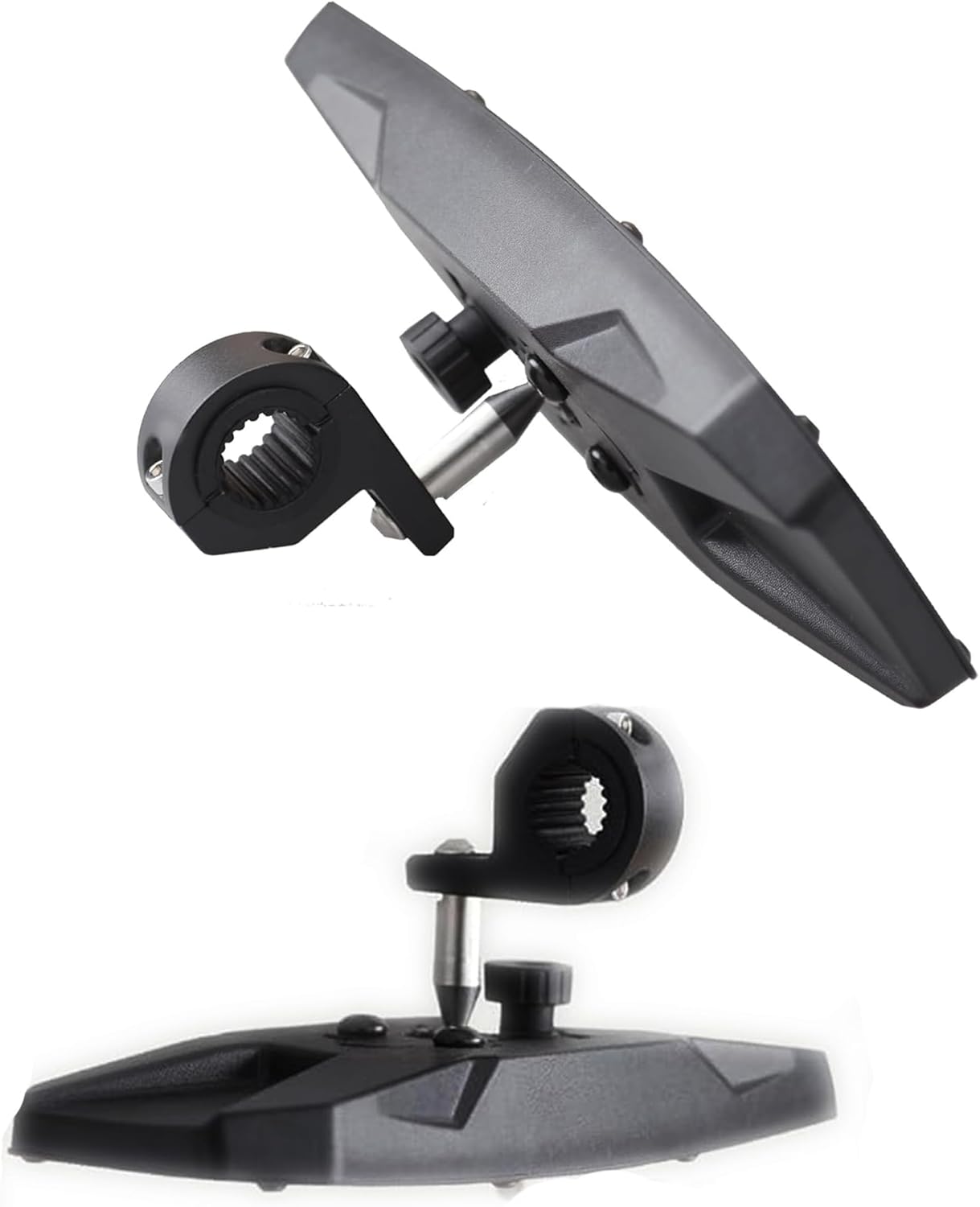 Rear View Boat Mirror 4.2"x11", Universal Marine Mirrors,Wide-angle Convex Rear View Mirror Fit for Ski Boat Pontoon Yacht Boat Sports Crew Surfing,Can be used for circular and square tubes