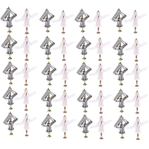 Kit de anclaje para paneles de yeso, anclajes huecos de pared, tapones de cartón yeso, tornillos de tubo de expansión de mariposa, tubo para