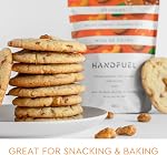 Handfuel Salted Caramel Cajous, cajous salés torréfiés à la main, 4g de protéines, d'écrous aromatisés fabriqués à partir de plantes et fabriqués fièrement au Canada - 150 Grams
