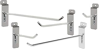 SSWBasics Slatwall Hook Bundle - 25 Chrome Hooks (2