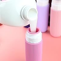 Vista 3 de Botellas de viaje para artículos de tocador, botellas de viaje portátiles de 3 onzas aprobadas por la Tsa, sin BPA, a prueba de fugas, recipientes