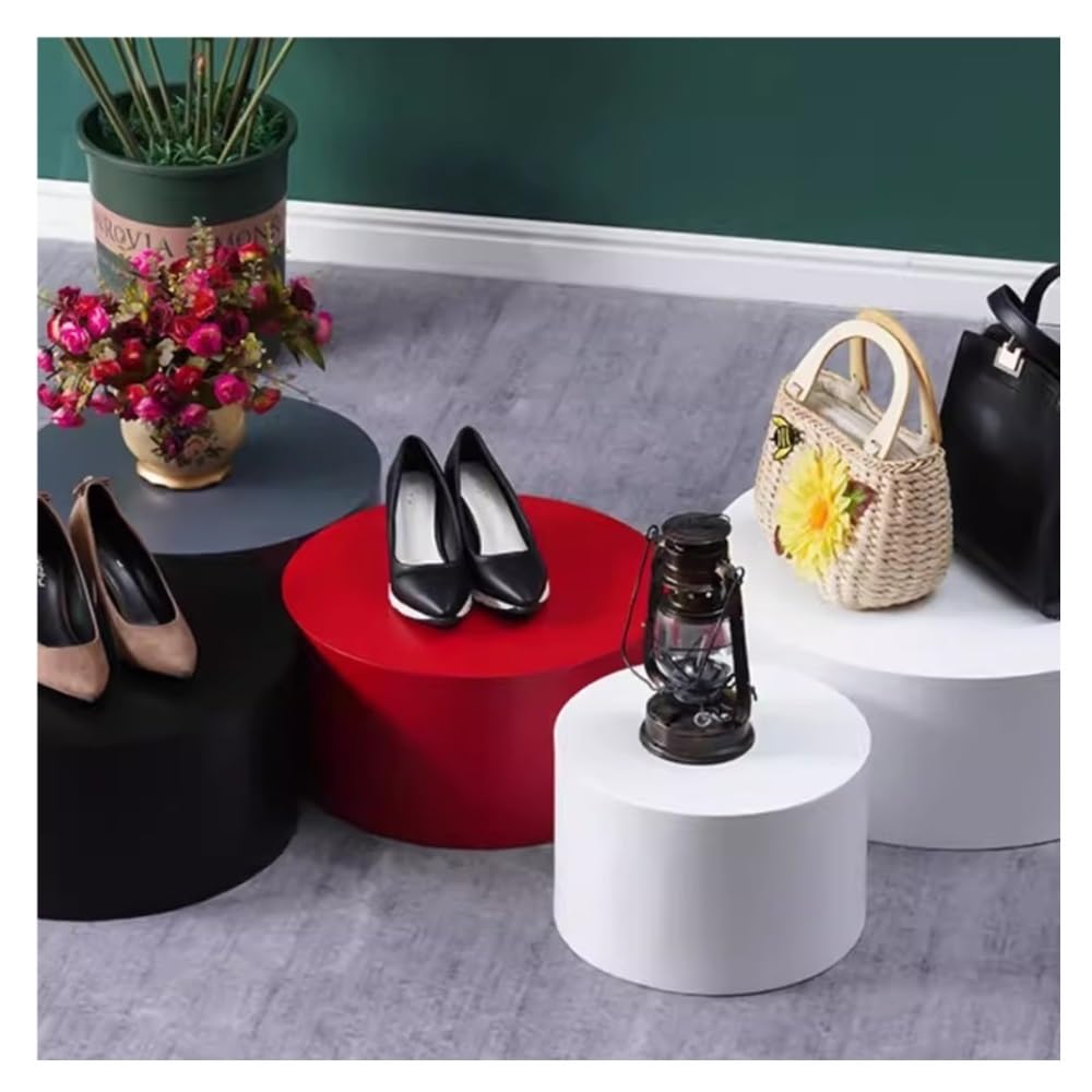 Présentoirs ronds blancs pour créer une décoration événementielle chic