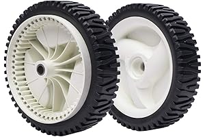 2 Pack Power Wheels Front Wheels Replace Craftsman Husqvarna 194231X427 532403111