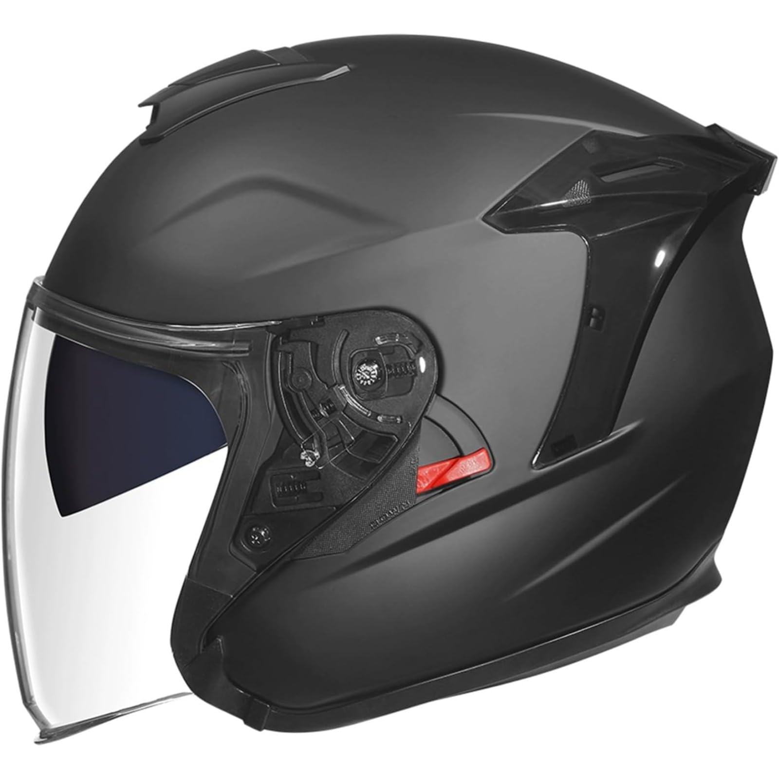 Casques Jet Vintage, Casques De Moto Rétro Ouverts Certifiés ECE/Dot, Demi-Casques De Scooter 3/4 avec Double Visière, Casques De Cyclomoteur pour Hommes Et Femmes C,4XL=67~68CM