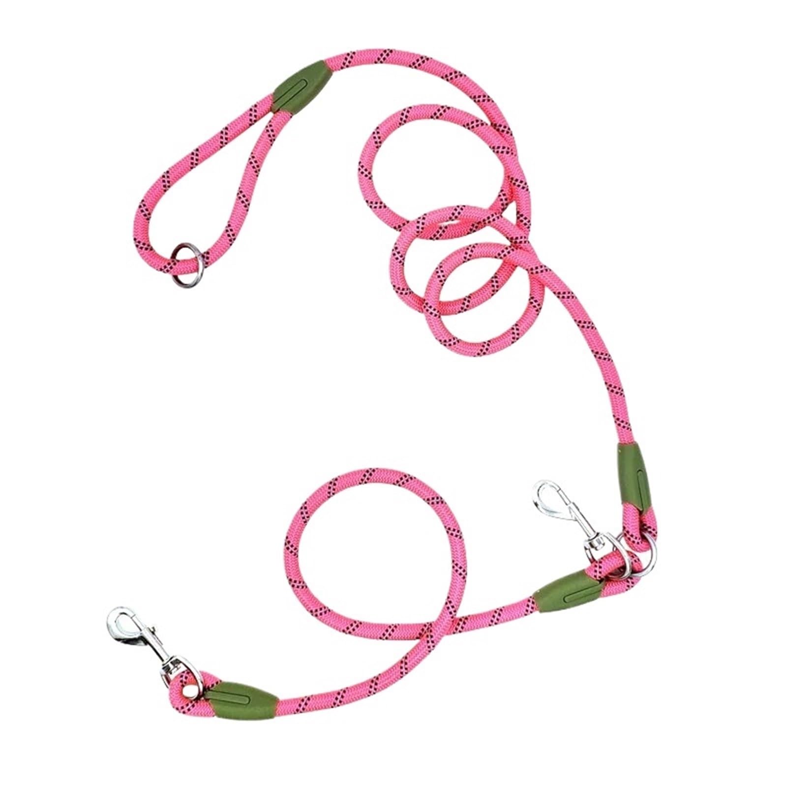 Ceinture de Traction pour Chien Laisse en Nylon for Chiens de Compagnie, Corde Traction for la Course, Mains Libres, for Petits et Grands(Pink)