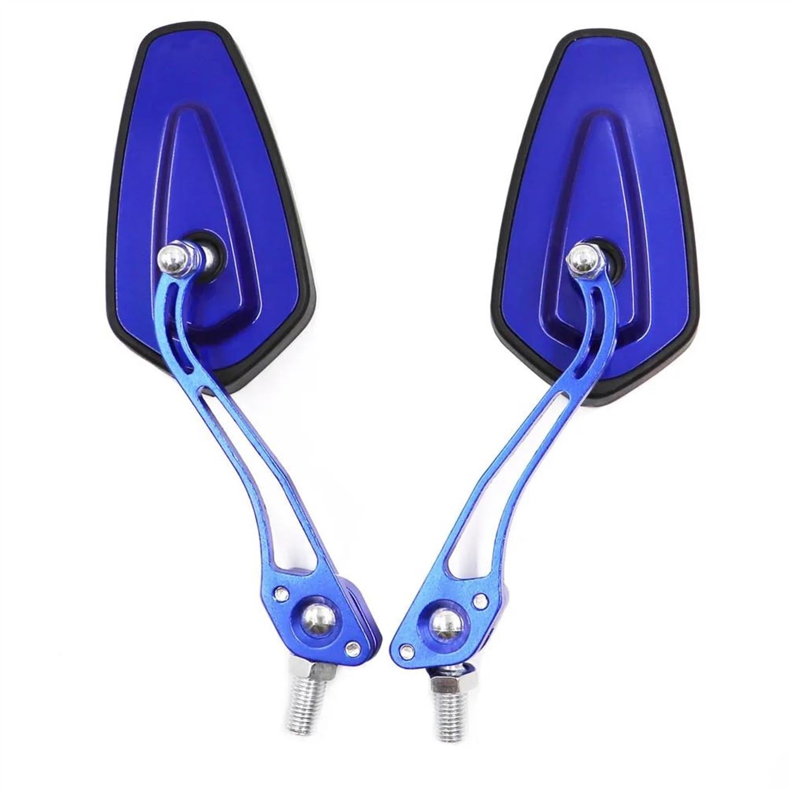 YESKIT 1 Paio di Specchietti Retrovisori per Moto Pezzi di Ricambio per Specchietti Laterali Accessori per Specchietti Retrovisori 8mm 10mm per Kawasaki (Color : Blu)