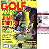 Nick Faldo Autographed Golf Tips Magazine - Autographed Golf Equipment