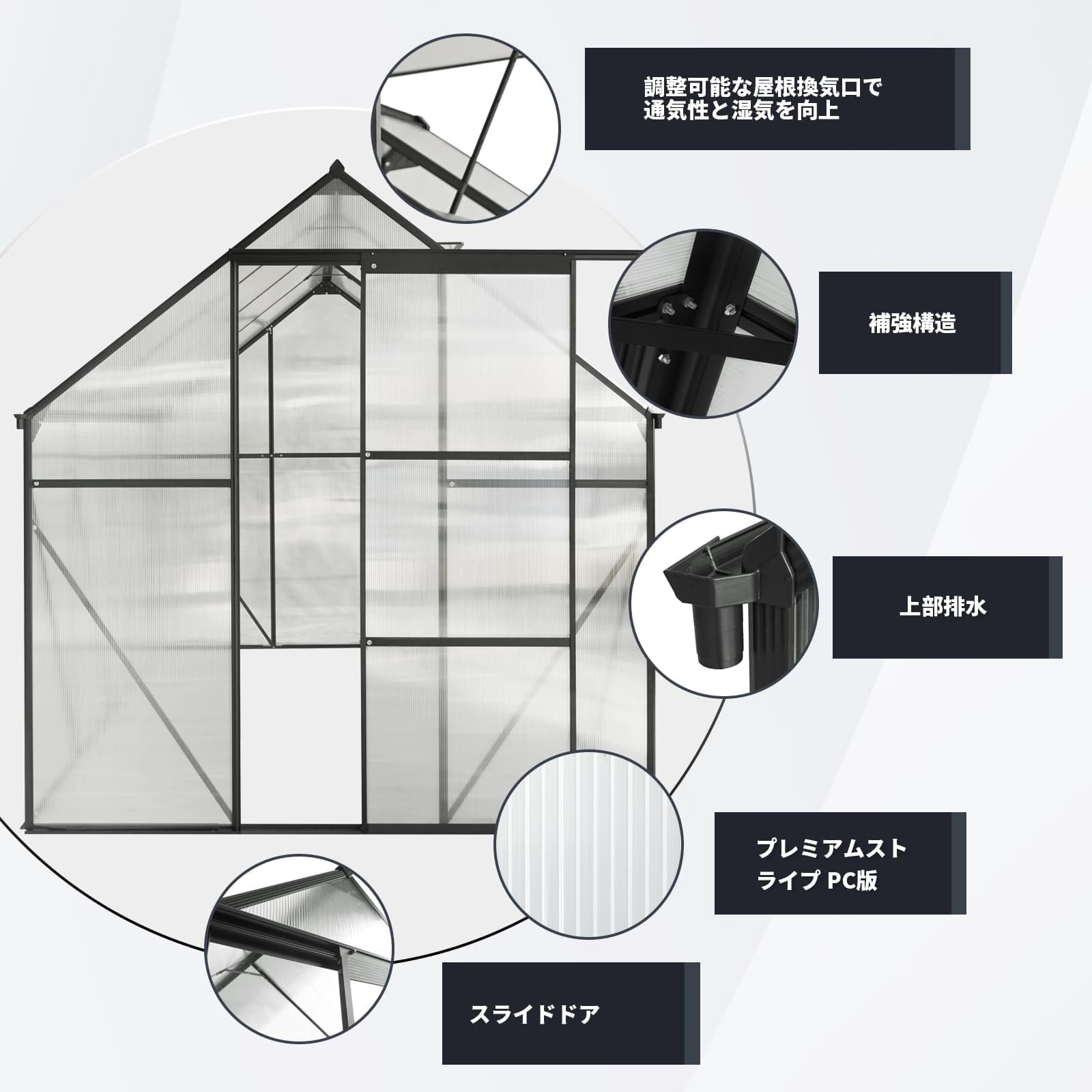 温室 保温 温室棚 収納庫 園芸用 ビニールハウス 頑丈 耐久性 防雨 防寒 多 Amazon.co.jp: 温室 保温 温室棚 幅188CM*奥249CM*高195CM 収納庫 園芸