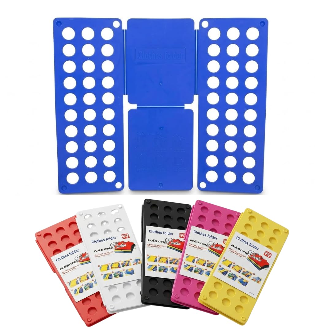 RockParty Magic T-Shirt Folding Board for Adults Easy Laundry Clothes Folder for Shirts & Tops Fast Folding Tool (Colour Sent at Random)