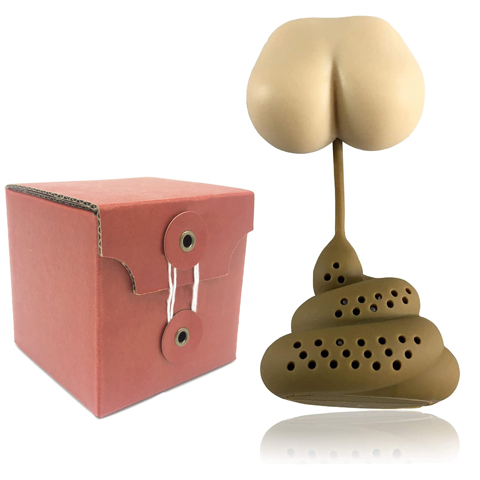 PCduoduo Funny Loose Leaf Tea Infuser Ball, Food Grade Silicone Stool Shape Hot Tea Infuser Tea Strainer Ball Filter