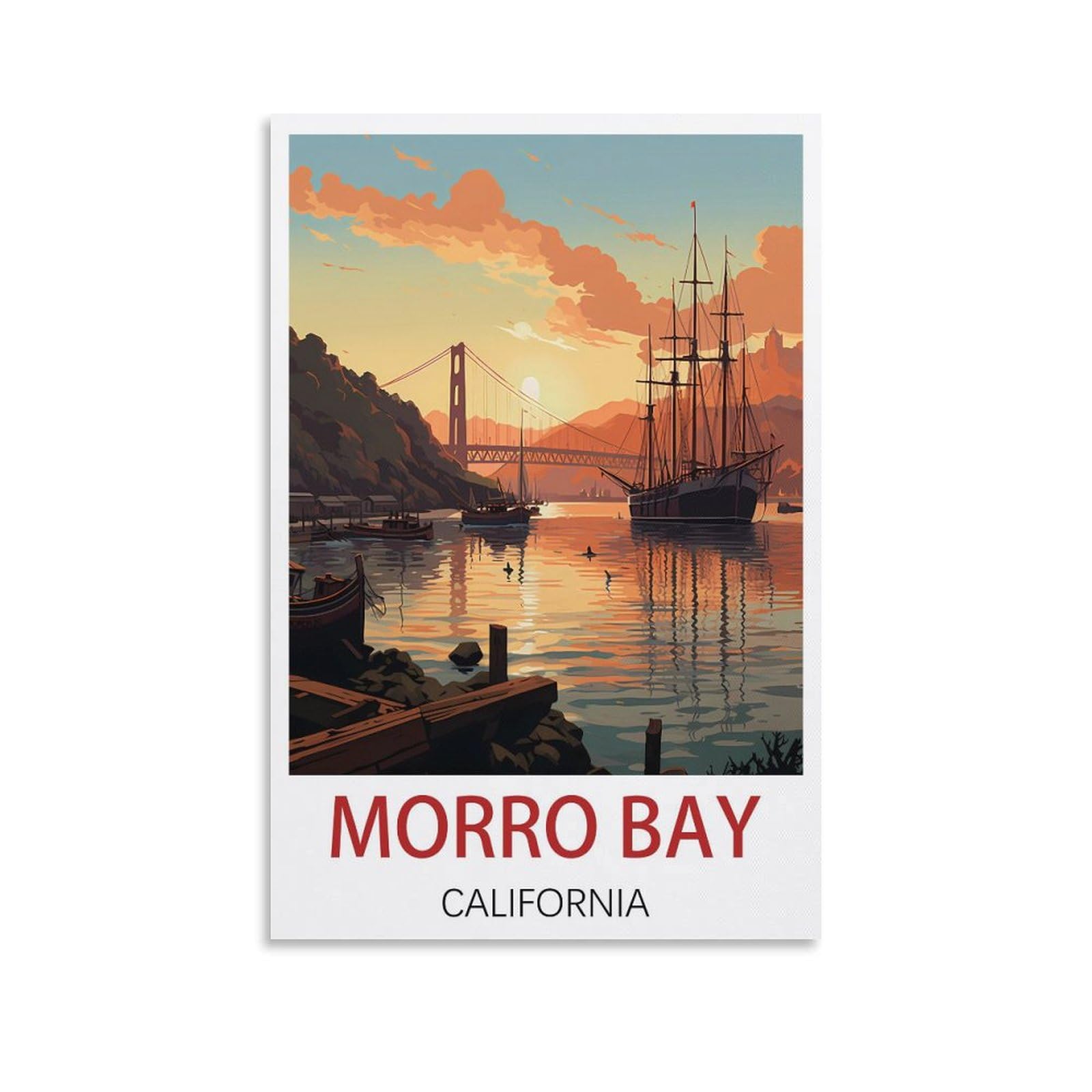 Metal Tin Sign Plaque Poster Morro Bay Funny Bar Tin Signs Warning Metal Signs Vintage Man Cave Wall Decor 30x30cm