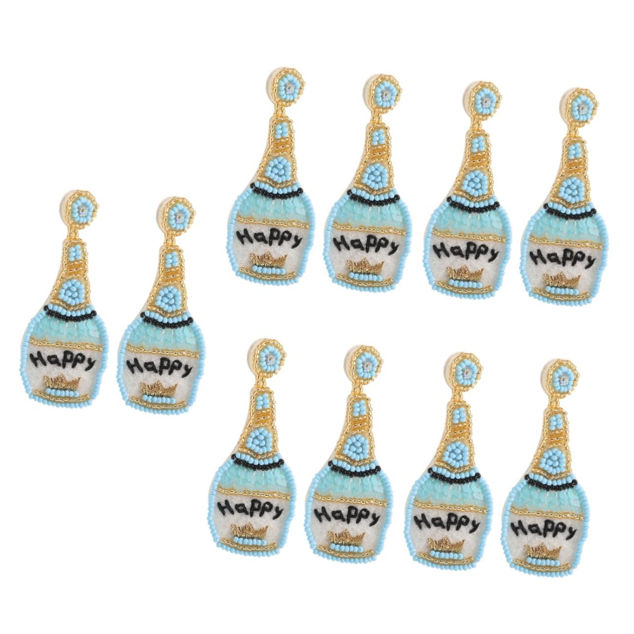 5 Pares De Pendientes De Lentejuelas Brillantes Hechos A Mano Pendientes Playeros Para Mujer Joyería De Verano Joyería De Perlas Pendientes De Aro De Perlas Para Mujer