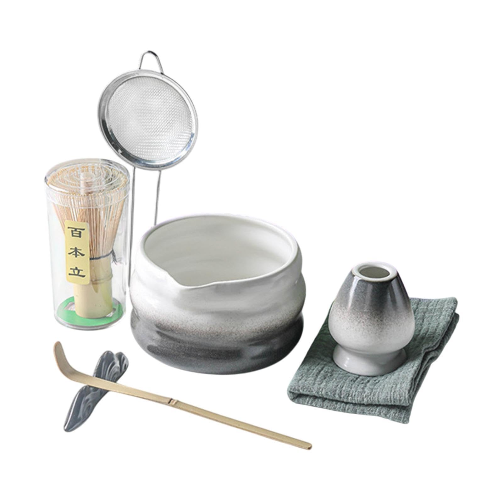 7Pcs Japanese Matcha Tea Set Traditional Matcha Bowl for Party Tea Room Gift Gradient Black|Home & Garden | Food & Beverages | Tea 3