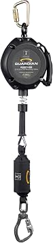Guardian 4200110 Velocity-Edge SRL Class 2 Self-Retracting Lifeline with Swivel Top & Carabiner | 30 ft Cable | OSHA and ANSI Compliant