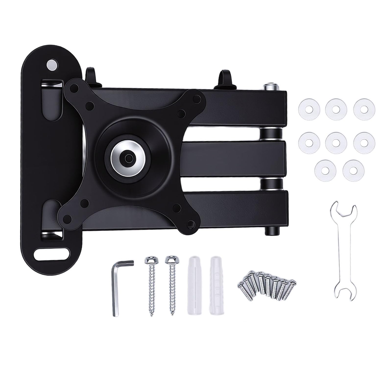 Hidyliu Soporte de Pared para TV de Movimiento Completo, Brazo Articulado de Rotación de 360 ​​con Inclinación de 20 Grados, Soporte de Resorte de Gas para Televisores de (Se Adapta a 14 a 24