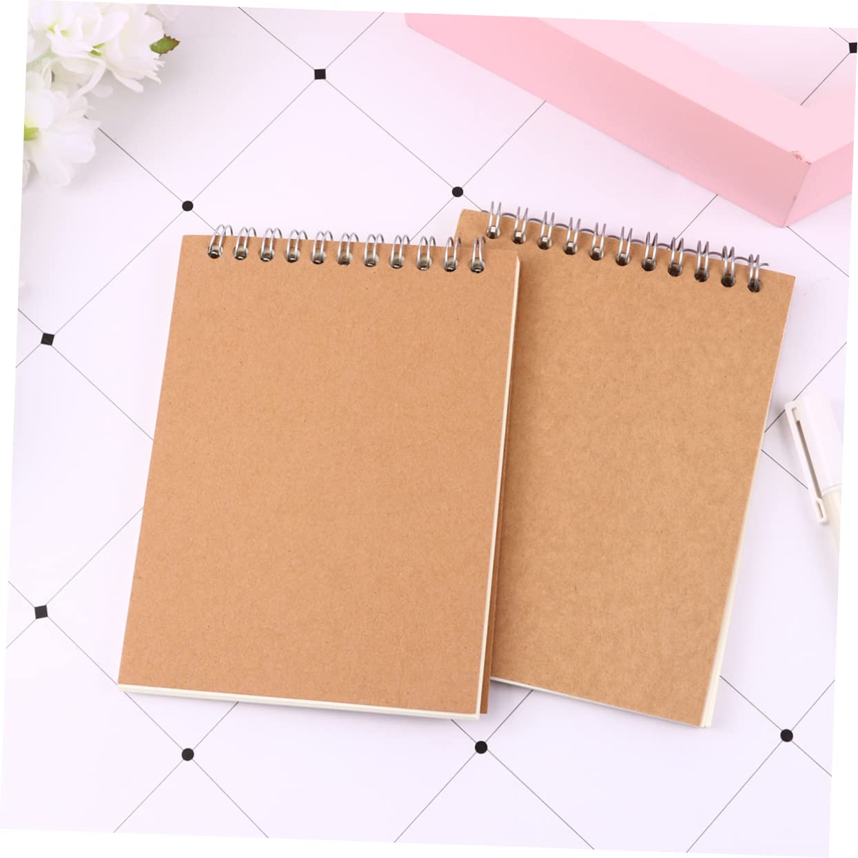 Kraft Notizbuch 12stücke Braun Papier Spiralheft Blanko Schulanfang Party