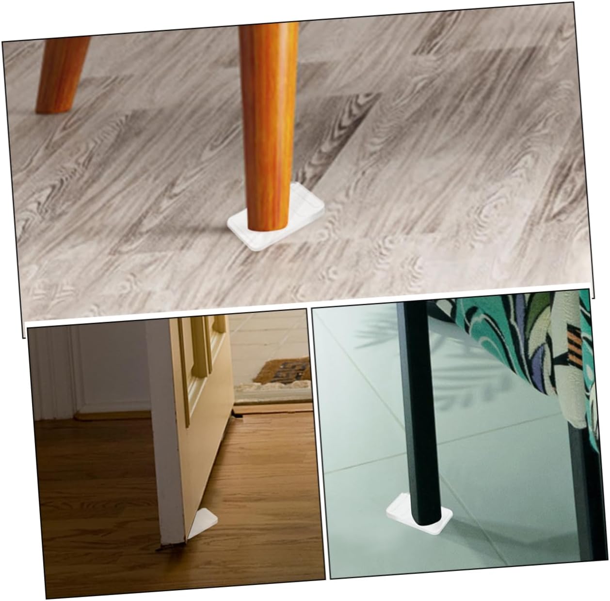 8pcs Clear Leveling Shims for Furniture Adjustable Wedge for Tables and Uneven Surfaces Lightweight Portable Non-Slip Design for Home Use and DIY Projects