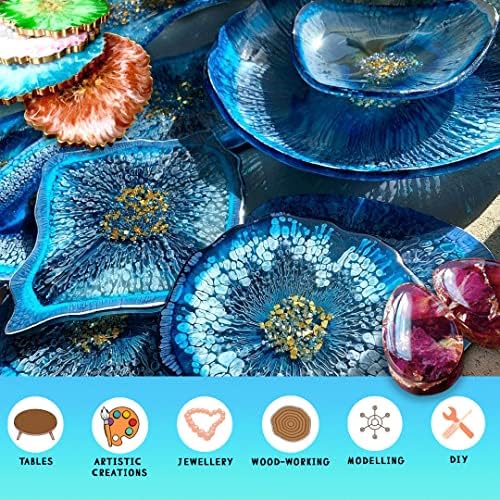 3 kg /[105.8Oz] Crystal clear epoxy Resin for Creating jewellery, Works of Art, Crafts, Woodworking and Tables