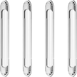 Cabinet Door Bumper, Clear Rubber Door Stopper, Wall Protector, Adhesive Bumpers for Car Doors,Drawers, Shower Doors,Toilet Lids (4-Short)