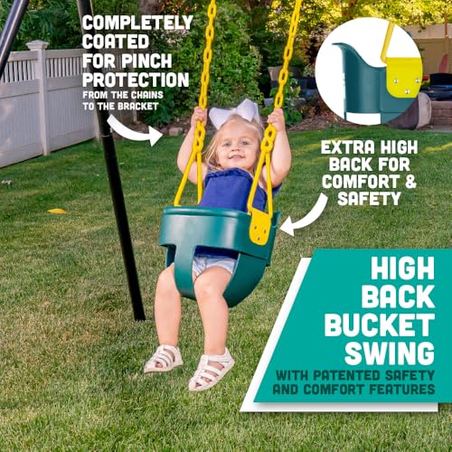 Squirrel Products SQ-31G Premium High Back Full Bucket Toddler Swing Seat thumb #2