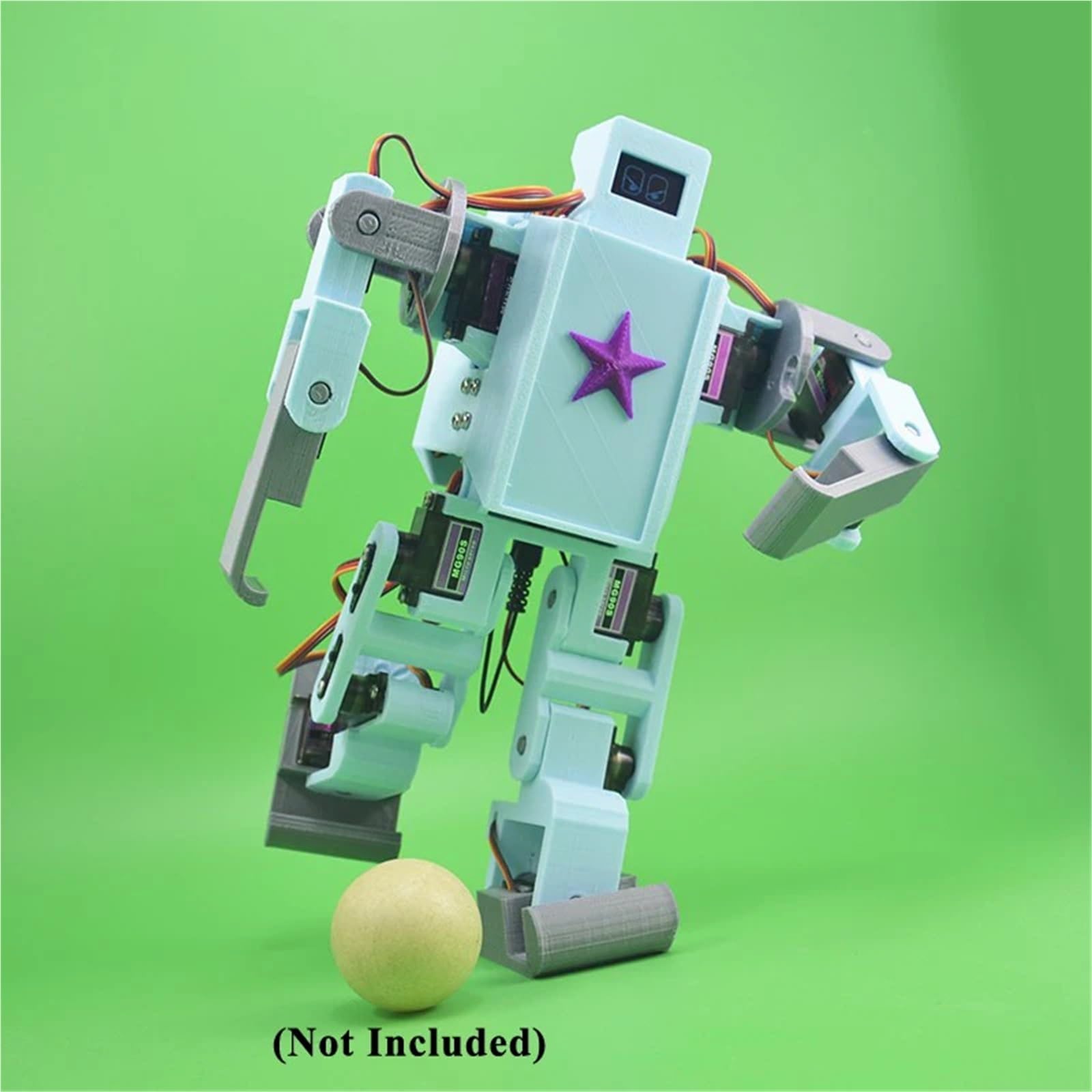 Robot humanoidalny 12 DOF z kontrolerem głosu Inteligentna zabawka dla Arduino Open Source Mieszane programowanie graficzne(Unassemble Kit)