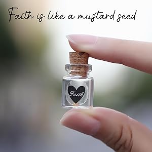 Qpige Bulk 30 Have a Little Faith Card Christian Gifts for Women, School Church Wedding Baptism Unique Christian Religious Inspirational Gifts for Women Men (1ml-30pcs)