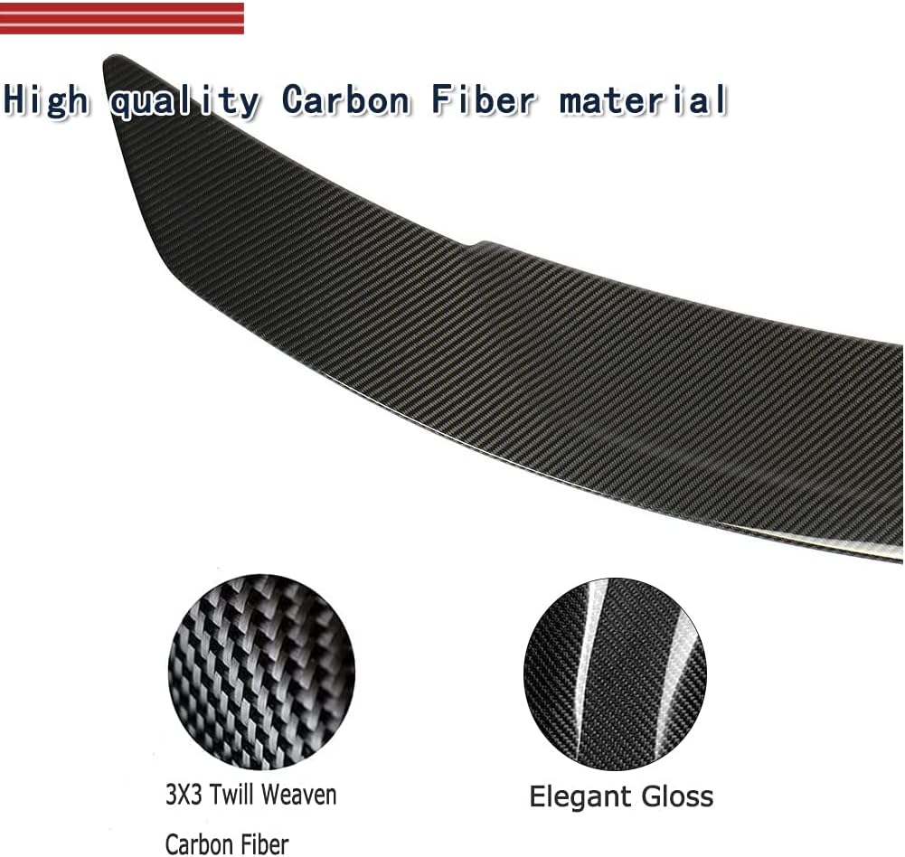 Carbon Fiber Trunk Spoiler for Mercedes Benz W205 Sedan 2015-2021 C180 C200 C220 C250 C300 C400 C63 AMG Car Rear Trunk Spoiler Boot Lid High Kick Wing Lip Factory Outlet