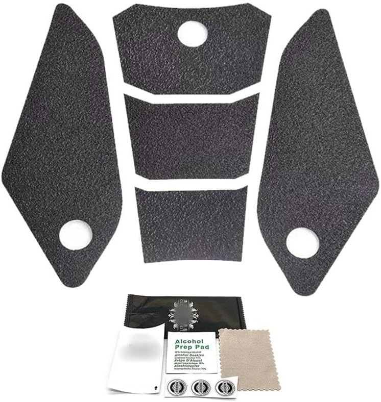 Fuel Tank Gasket for 700 CL-X 700 CLX 700CLX Motorcycle PVC Side Anti Slip Tank Pads Gas Knee Grip Traction Stickers Accessories, Black