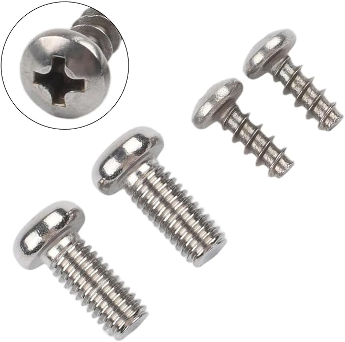 Tornillos de montaje para base de bomba de acero inoxidable 2 unidades miniatura 8