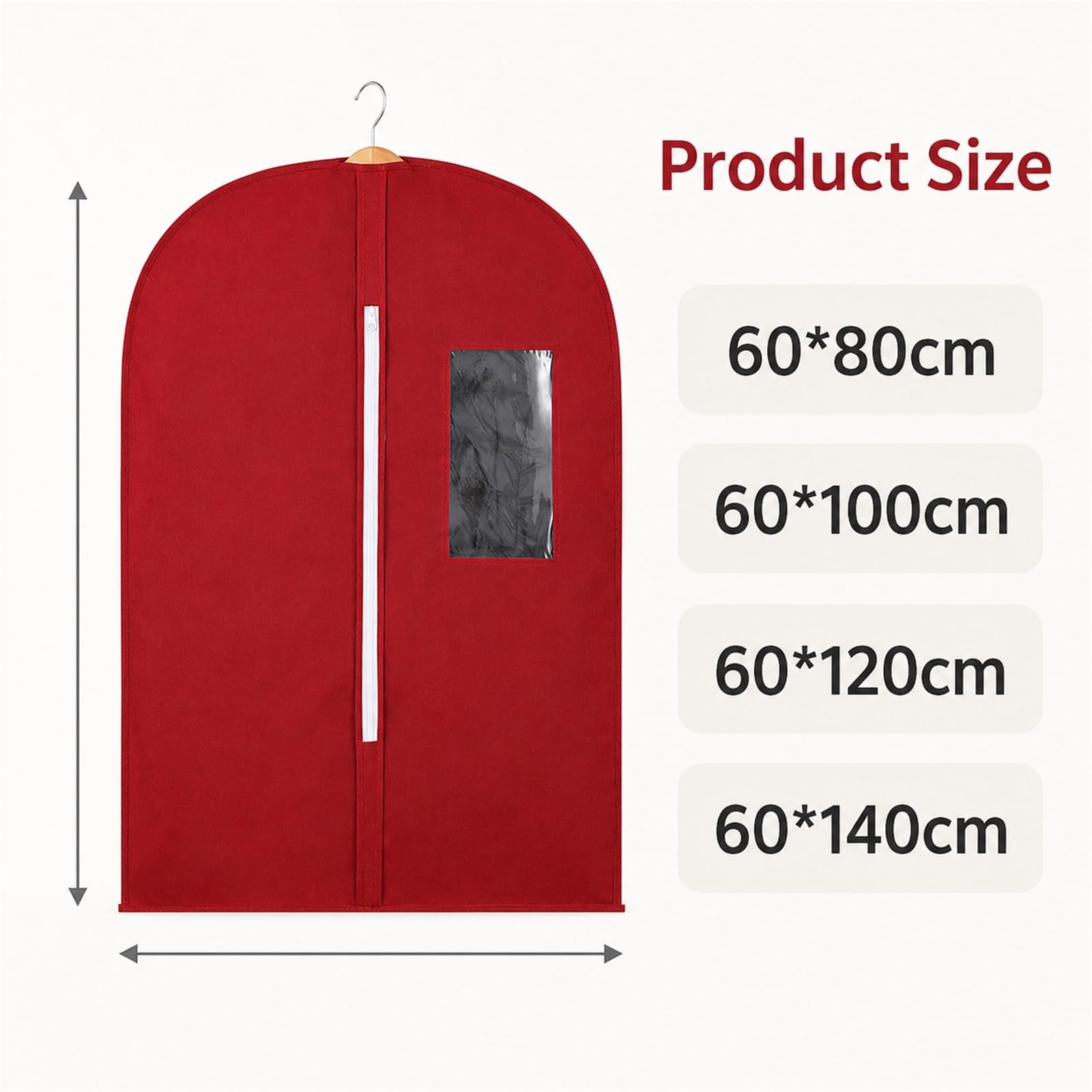 Transpirable Bolsas de Ropa Fundas con Cremallera,Bolsa de Ropa A Prueba de Polvo,Funda para Colgar Ropa,Reutilizable,Transpirables,para Vestidos de Fiesta,Trajes