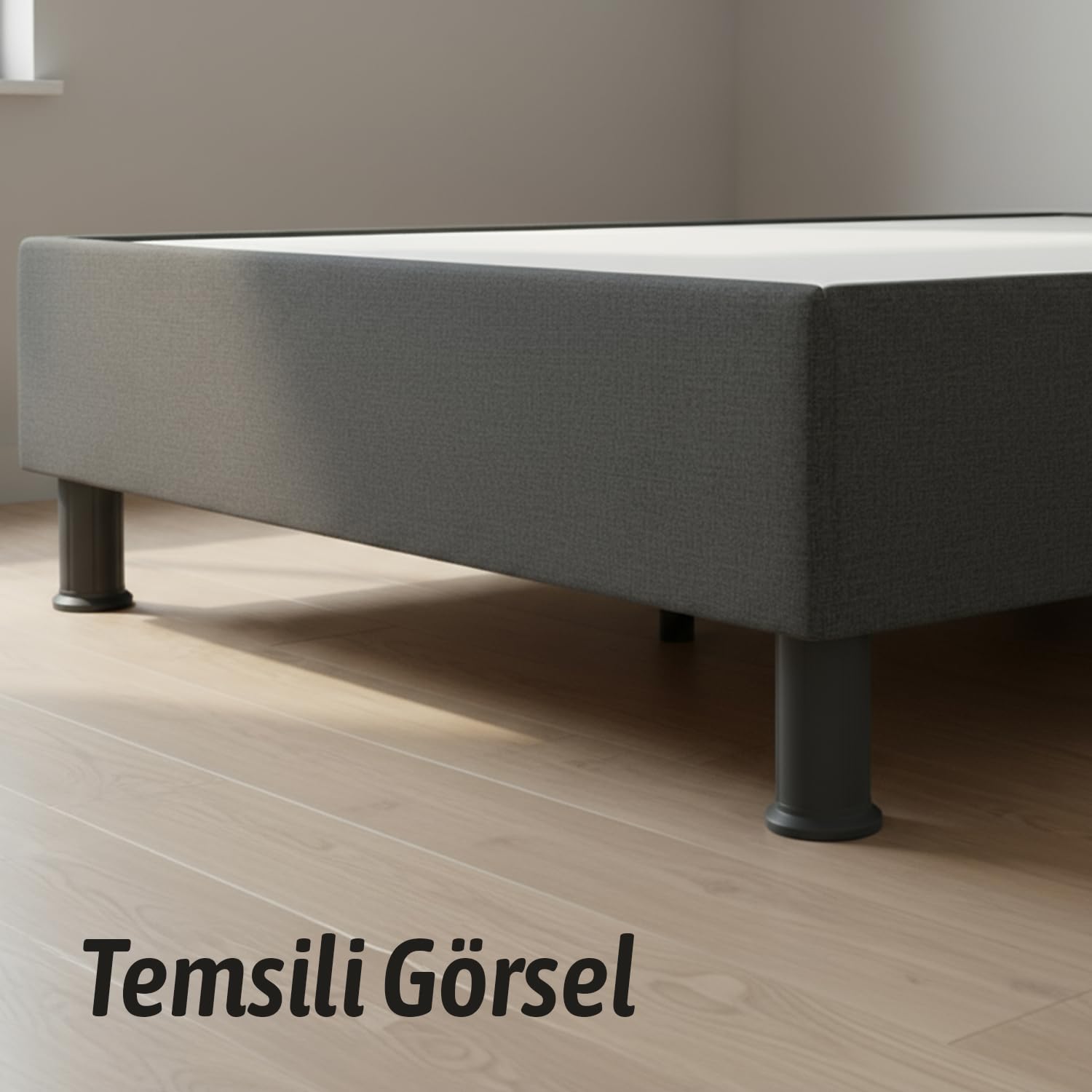 Keson 1 Adet 12 cm Siyah Plastik Mobilya Baza Tv Ünitesi Yükseltme Ayağı Destek Ayağı